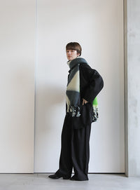 ツイストフリンジミックスカラーマフラー【official限定】