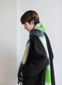 ツイストフリンジミックスカラーマフラー【official限定】