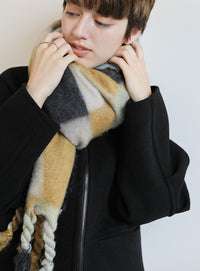 ツイストフリンジミックスカラーマフラー【official限定】