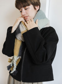 ツイストフリンジミックスカラーマフラー【official限定】