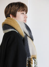 ツイストフリンジミックスカラーマフラー【official限定】