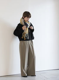 ツイストフリンジミックスカラーマフラー【official限定】