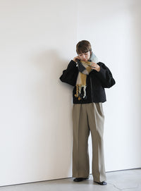 ツイストフリンジミックスカラーマフラー【official限定】