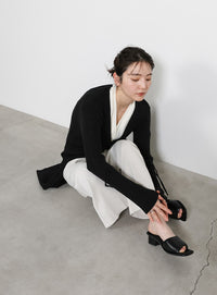 スクエアパテッドサンダル