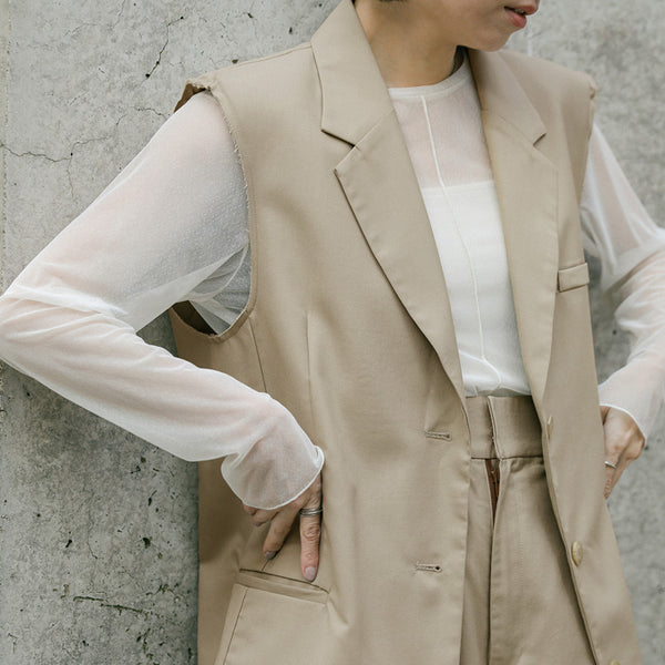 ella_selectshop ボンディング ジレ cen. ohga ベスト/ジレ(OUTER） – SELECT MOCA