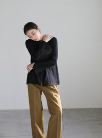 2WAYワッシャースリットトップス