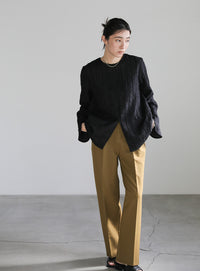 2WAYワッシャースリットトップス