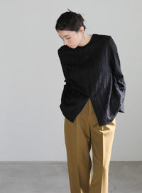 2WAYワッシャースリットトップス