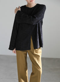 2WAYワッシャースリットトップス