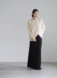 2WAYワッシャースリットトップス