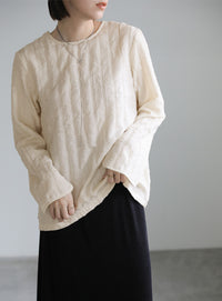 2WAYワッシャースリットトップス