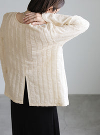 2WAYワッシャースリットトップス