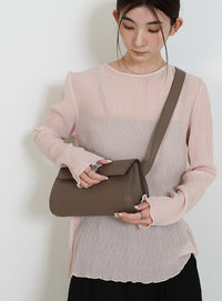 ベルトショルダー横長バッグ