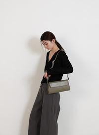 ベルトショルダー横長バッグ