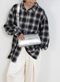 ベルトショルダー横長バッグ