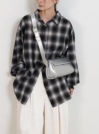 ベルトショルダー横長バッグ