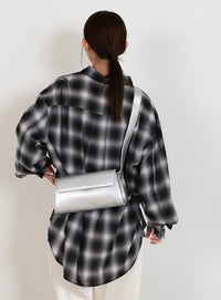 ベルトショルダー横長バッグ