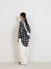 ベルトショルダー横長バッグ