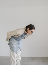 チェックレースオーバーシャツ