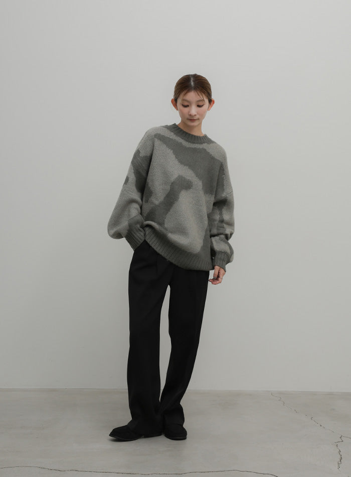ニュアンス柄シャギーニット – SELECT MOCA