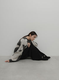 ニュアンス柄シャギーニット