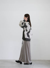 ニュアンス柄シャギーニット