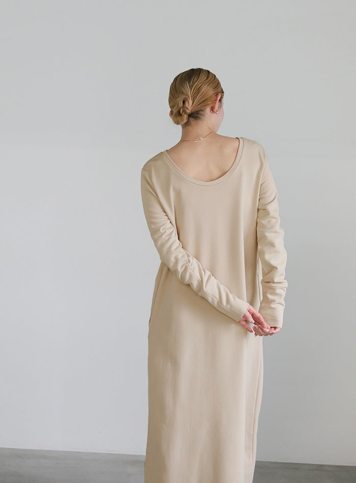 バックUネックカットロングワンピース【SALE】 – SELECT MOCA