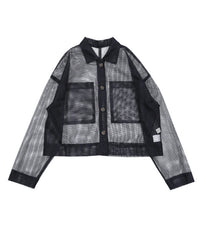 メッシュラメショートシャツ【SALE】