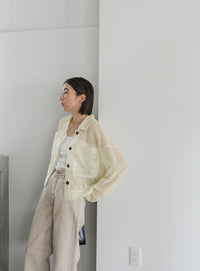 メッシュラメショートシャツ【SALE】