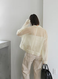 メッシュラメショートシャツ【SALE】