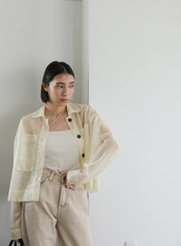 メッシュラメショートシャツ【SALE】