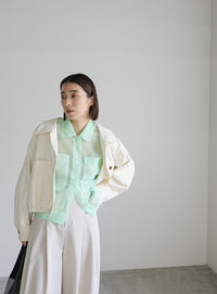 メッシュラメショートシャツ【SALE】
