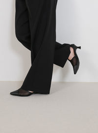 メッシュセパレートパンプス