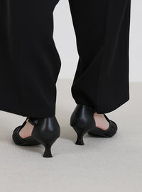 メッシュセパレートパンプス