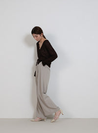 メッシュセパレートパンプス