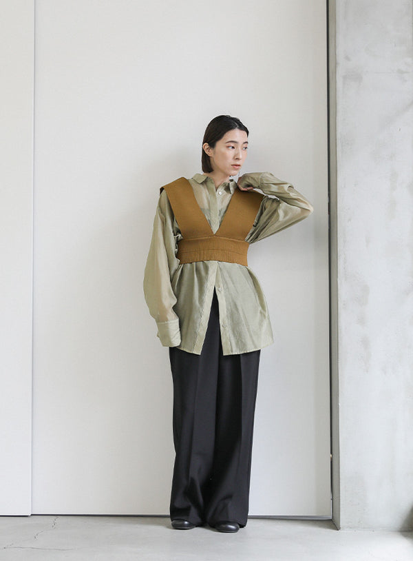 Vネックニットビスチェ【SALE】