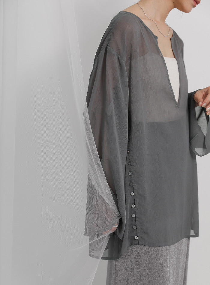 フィンガースリーブプチハイリブワンピース【by SON】【SALE