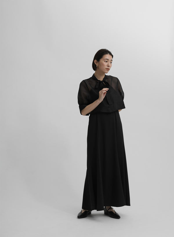 【オケージョン/結婚式】オーガンジーボレロ&キャミドレス【SALE】