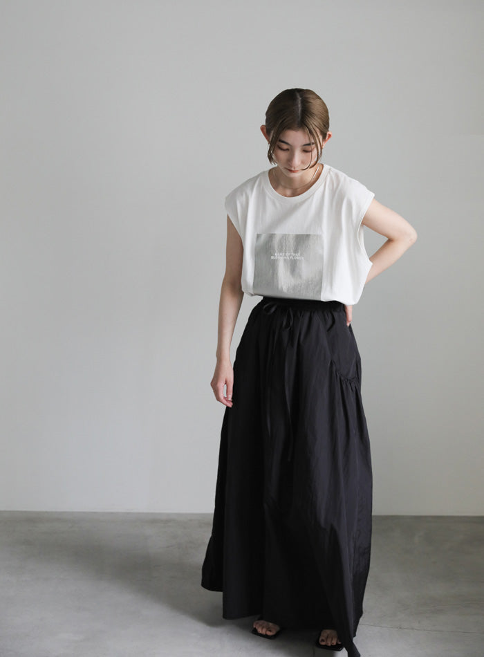 楽天市場】ノースリーブtシャツ（カラーブラック）（レディース