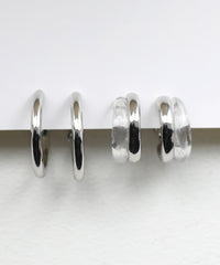 クリアカーブセットイヤリング