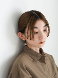 クリアカーブセットイヤリング