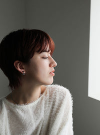 クリアカーブセットイヤリング