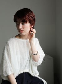 クリアカーブセットイヤリング