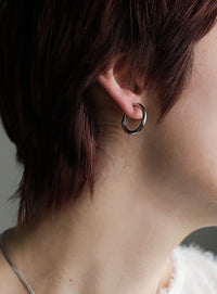 クリアカーブセットイヤリング