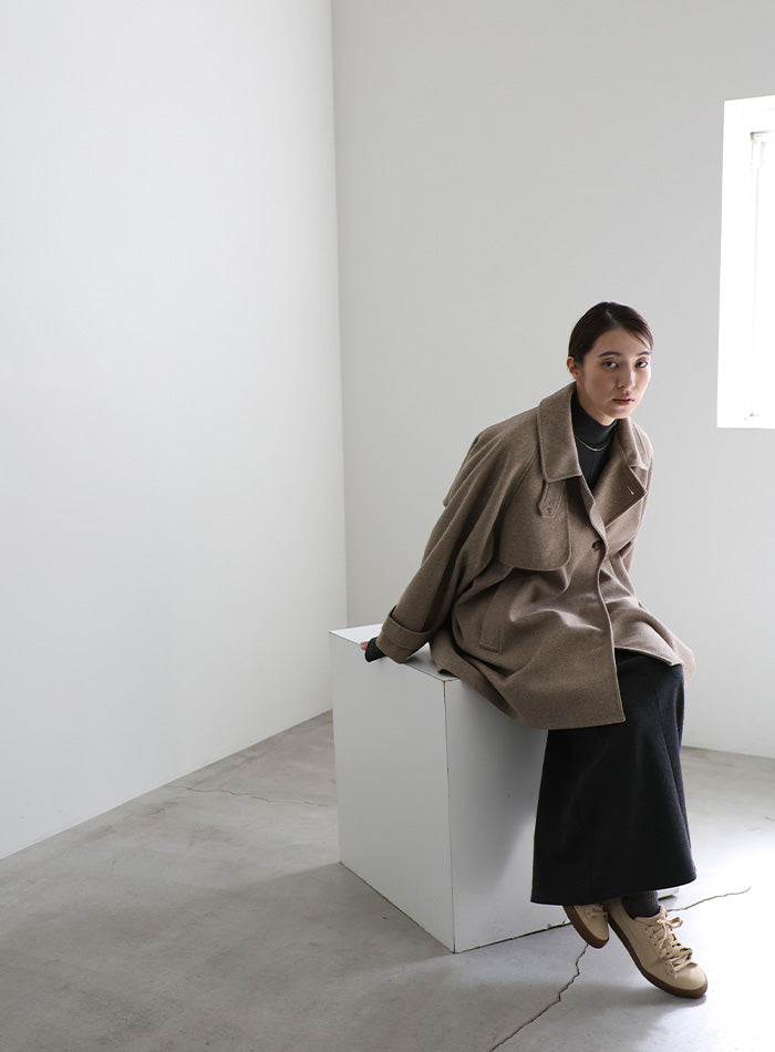 2WAYスタンドネックミドルコート – SELECT MOCA