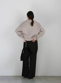 ボタンアップポロカーディガン