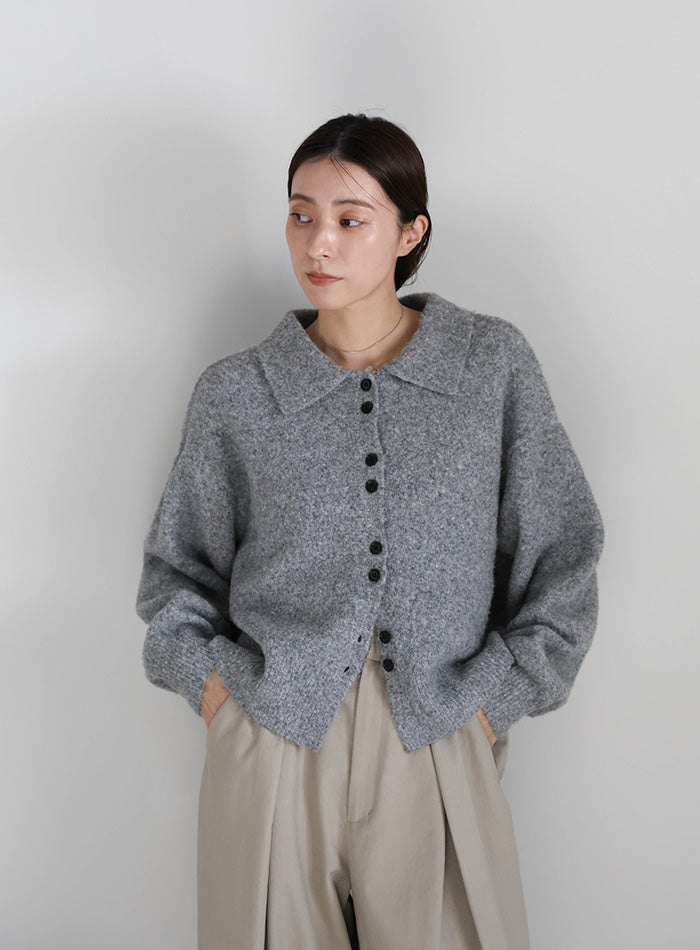 ISSEY MIYAKE 　ブラウン ボタンアップ カーディガン　サイズM ISSEY MIYAKE ブラウン ボタンアップ カーディガン サイズM ISSEY