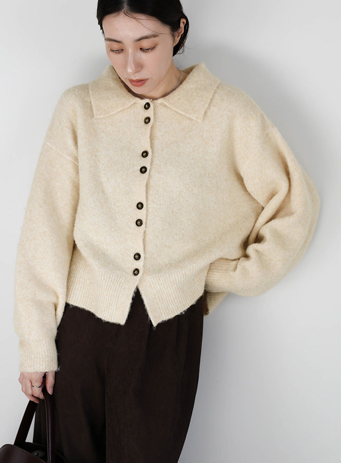 ISSEY MIYAKE 　ブラウン ボタンアップ カーディガン　サイズM ISSEY MIYAKE ブラウン ボタンアップ カーディガン サイズM ISSEY