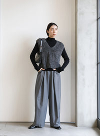 シャギーVネックベスト