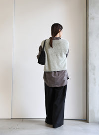 シャギーVネックベスト